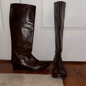 FRYE Brown Leather Knee-High Boots